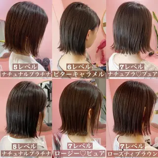 ショート カラー プル艶職人/ にしものヘアスタイル