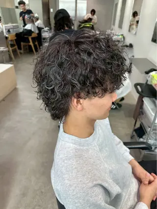パーマ メンズ レディース／メンズ パーマ特化／内山遥斗のヘアスタイル