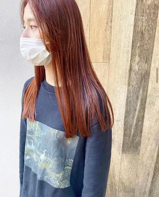 ロング カラー HATSUMEI ゆうまのヘアスタイル