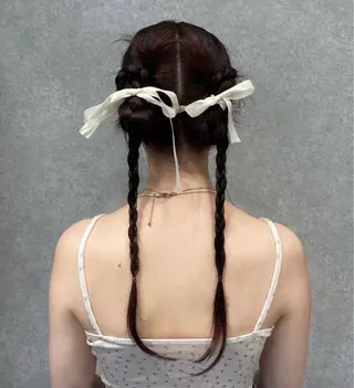 ロング Daisy🎀透け感 カラー🎀JUNAのヘアスタイル