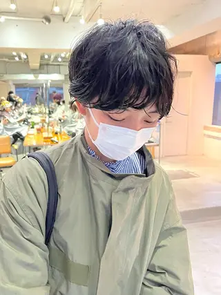 ショート パーマ 🌿似合わせ透明感 カラー松本朋幸🌿のヘアスタイル
