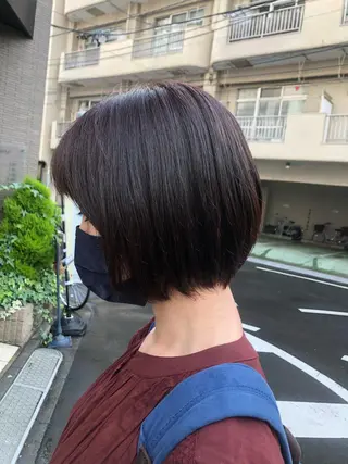 ミディアム メンズパーマ、カラー 大募集村上莉奈のヘアスタイル