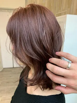 ミディアム カラー 縮毛矯正×髪質改善 店長　DAITOのヘアスタイル