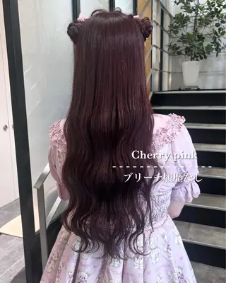 ロング カラー ヘアアレンジ 💗ガーリーヘア🎀 saki💗のヘアスタイル