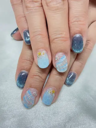 ネイル Ocean nail パラジェル 取扱い店のネイルデザイン