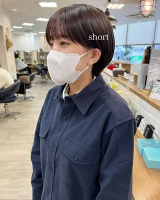 ショート カラー 初めてのショート お任せください✂️のヘアスタイル