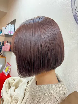 ショート 似合わせ×透明感 カラー🤍MAOのヘアスタイル