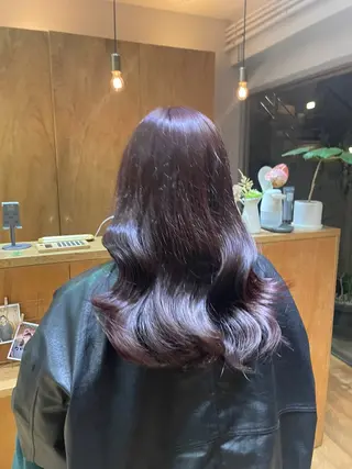 セミロング 艶カラー/縮毛矯正 🩰chihiroのヘアスタイル