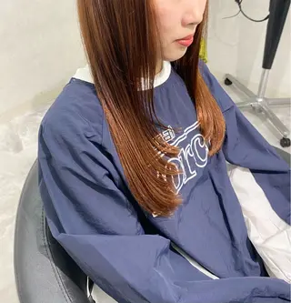 ミディアム 透明感カラー/当日予 約OK🤍〔杉野葵〕のヘアスタイル