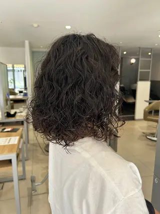 ミディアム パーマ メンズ得意です💥 ハユカといいます❗️のヘアスタイル