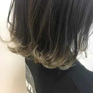 ミディアム カラー 永井 大希のヘアスタイル