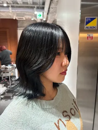 ミディアム カラー ヘアアレンジ ✨️透明感カラー✨️ kaiseiのヘアスタイル