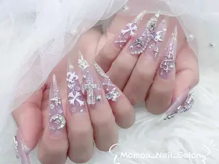 ネイル MoMoA Nail ネイル長さ出し専門店のネイルデザイン