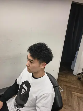 ショート パーマ 前田賢生 ご新規様はNGのヘアスタイル