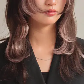セミロング カラー カジタ ナミのヘアスタイル
