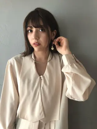 ミディアム カラー 🟩くすみカラー/ボ ブ/ショート/大司のヘアスタイル