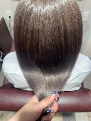 ロング カラー なつき/ 艶カラー/縮毛矯正のヘアスタイル