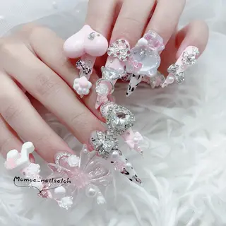 ネイル MoMoA Nail ネイル長さ出し専門店のネイルデザイン