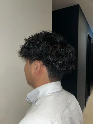 ミディアム メンズ ＢＡＲＢＥＲ koyoのヘアスタイル