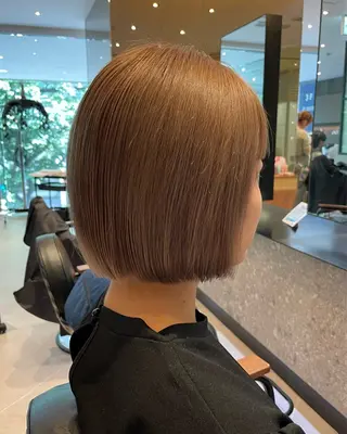 ショート カラー オリーブカラー🫒/ ハッシュカット/みゆのヘアスタイル