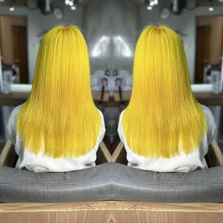 セミロング カラー 韓国ヘアならお任せ♡ 馴染ませ達人👸yuのヘアスタイル