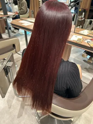 ロング カラー 渡邊花奈 韓国ヘアのヘアスタイル