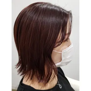 ミディアム カラー ヘアアレンジ 髪質改善サロン🍃 AIRI のヘアスタイル