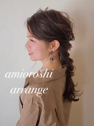 ロング ヘアアレンジ h a k u 大倉 卓人のヘアスタイル