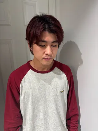 カラー メンズ 酸性ストレート /ハイトーン/つばさのヘアスタイル