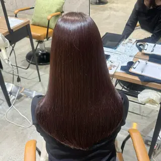 ロング カラー ヘアアレンジ 顔まわり/艶カラー/ 🤎himari🤎のヘアスタイル