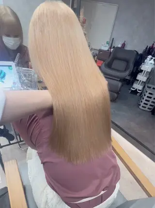 ロング カラー 【美髪ハイトーン】 髪質改善/大和🎀のヘアスタイル