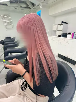ミディアム カラー 🎀🧁ダメージレス 艶髪カラー🧁🎀のヘアスタイル