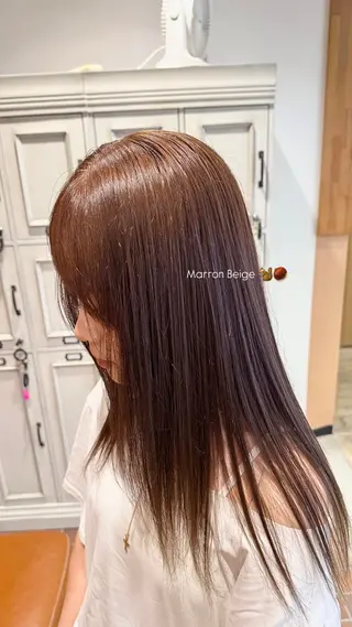 セミロング 坂庭 美夢のヘアスタイル