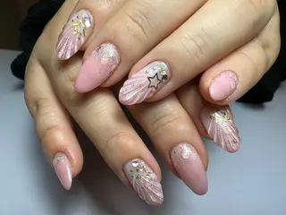 セミロング shandy nailのネイルデザイン