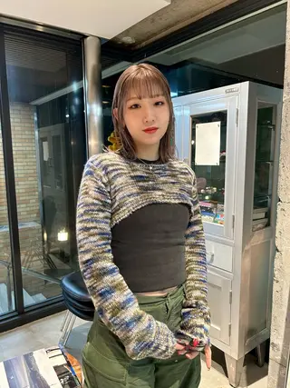 ミディアム 【心斎橋・本町】 'PAPRE'メイのヘアスタイル