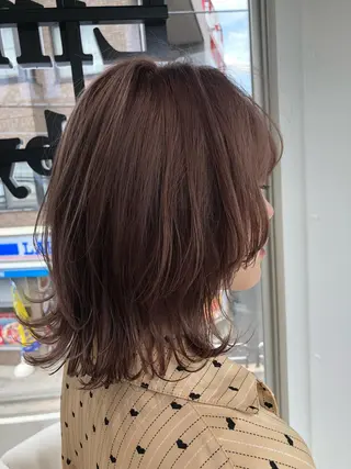 ミディアム カラー レイヤーカット✂️ 横浜No1♡下鳥翔子のヘアスタイル