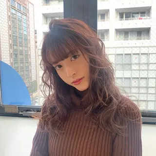 ロング 郡山｜韓国風ヘア｜ 神田 姫奈のヘアスタイル