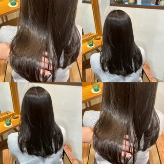 ロング カラー RINNO🌷透明感 カラー/縮毛矯正のヘアスタイル