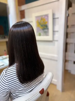 ロング 岩谷 美香のヘアスタイル