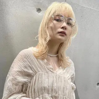 ロング 💥ウルフカット デザインあんな💥のヘアスタイル