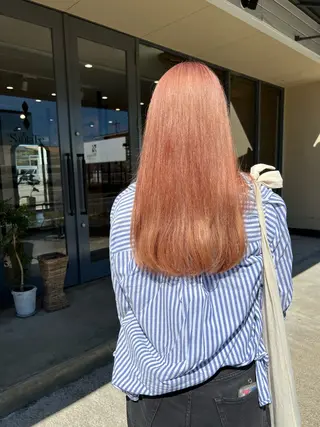 ロング カラー cyan Amiのヘアスタイル