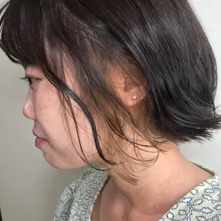 ショート カラー mana 暖色カラーカットのヘアスタイル