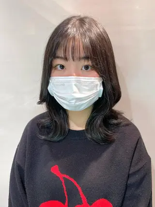 ミディアム カラー ヘアアレンジ 柔らか垢抜けｶﾗｰと ｶｯﾄ🫧ASUKAのヘアスタイル