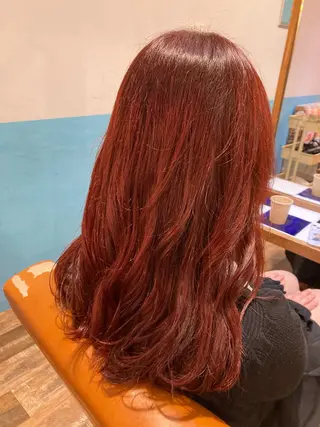 セミロング カラー 横浜美容室/暖色系 michika🌹のヘアスタイル