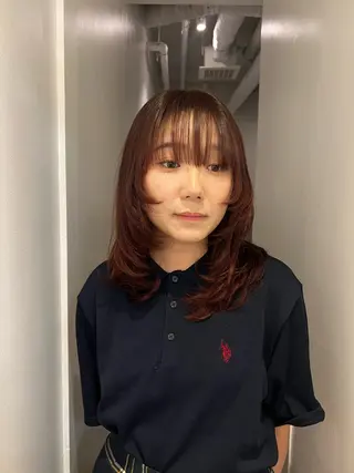 ミディアム 鈴木 三保のヘアスタイル