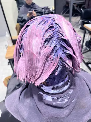 カラー ブリーチ/縮毛矯正 ❤️‍🔥シンノスケのヘアスタイル