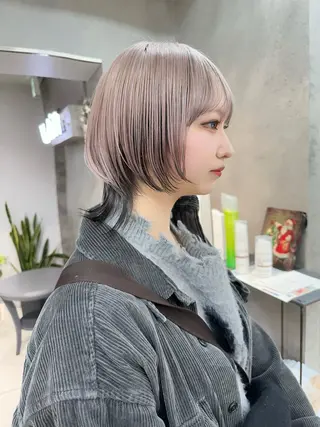 ショート カラー vain所属・パーマウルフショート 濱田匠のヘアスタイル
