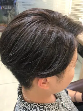 ショート カラー メンズ ボブ/インナーカラー /眉毛/Miyuのヘアスタイル