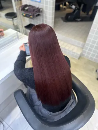 ロング 縮毛/ダブルカラー 🦋ベージュヘア🦋のヘアスタイル