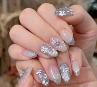 ネイル By moonネイル 🌷ワンホン/韓国風のネイルデザイン